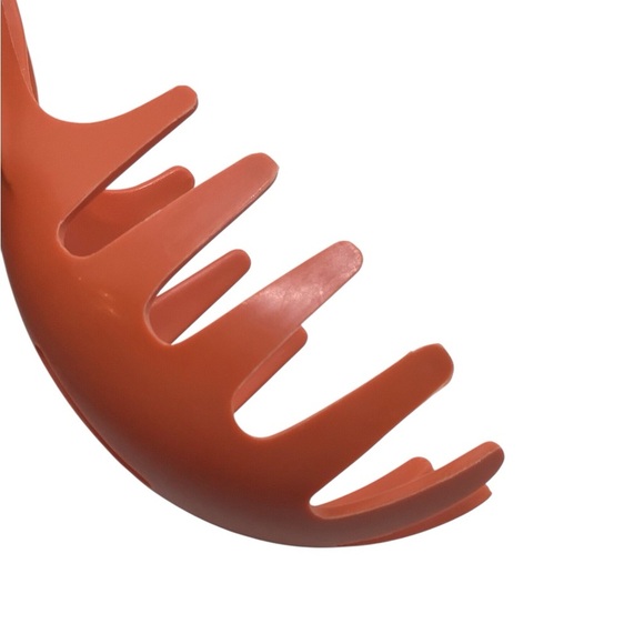 Ekco Pasta Server Spaghetti Spoon Orange Heat-Resistant Nylon Slotted Utensil - Picture 11 of 13